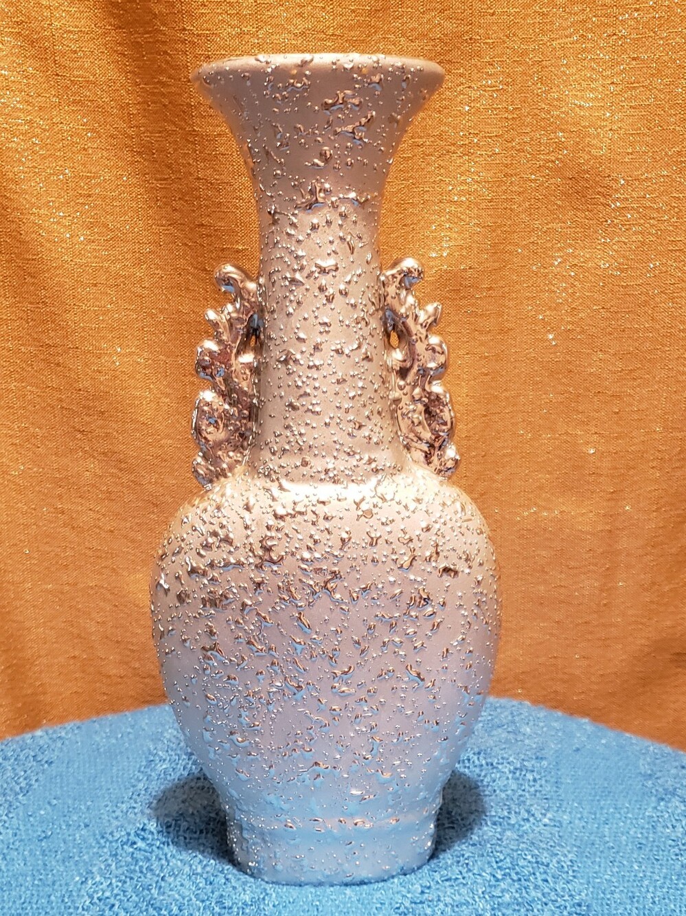 Silver Art Deco Vase.